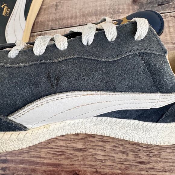 Puma Shoes Men's 10 Liga 341466 60 Suede Lace Up Sneakers Shoes Casual READ - Picture 10 of 13